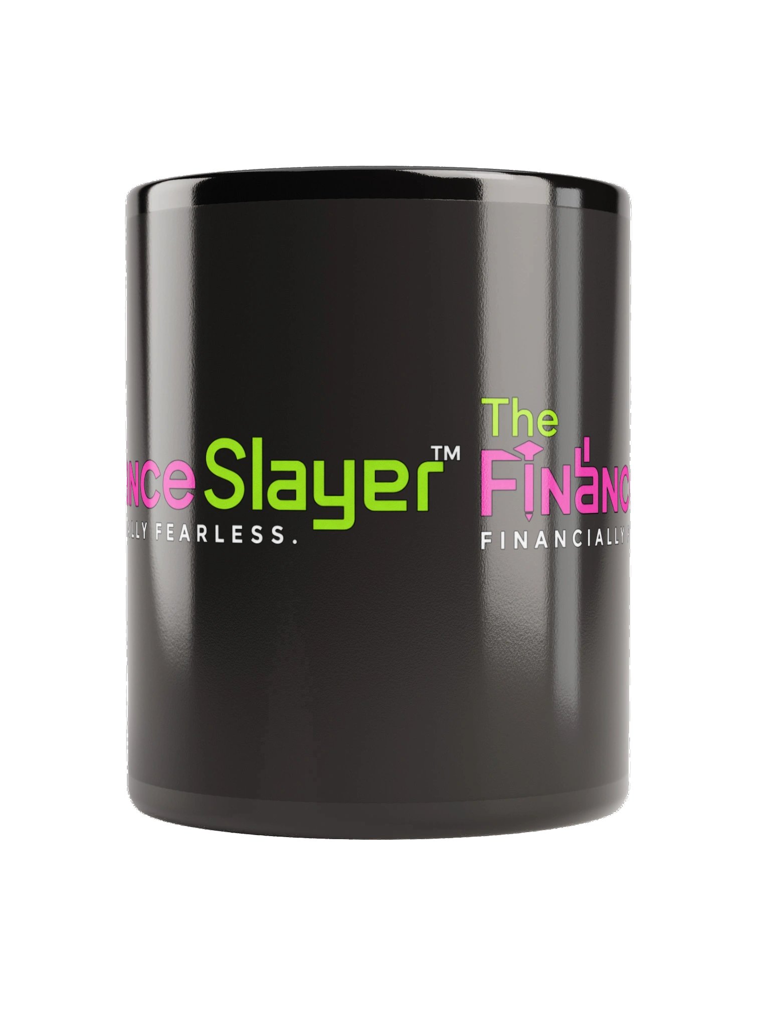 The Finance Slayer™ Black Glossy Mug | Financially Fearless Coffee Mug | Premium Ceramic Coffee Cup product image (2)