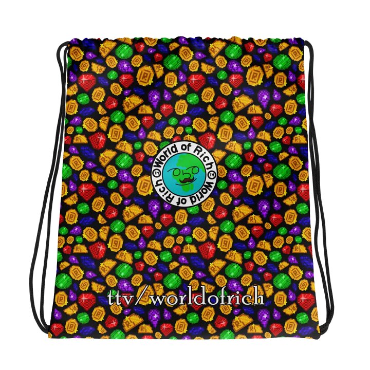 worldofrich Coin and Gem Pull-String Bag product image (1)
