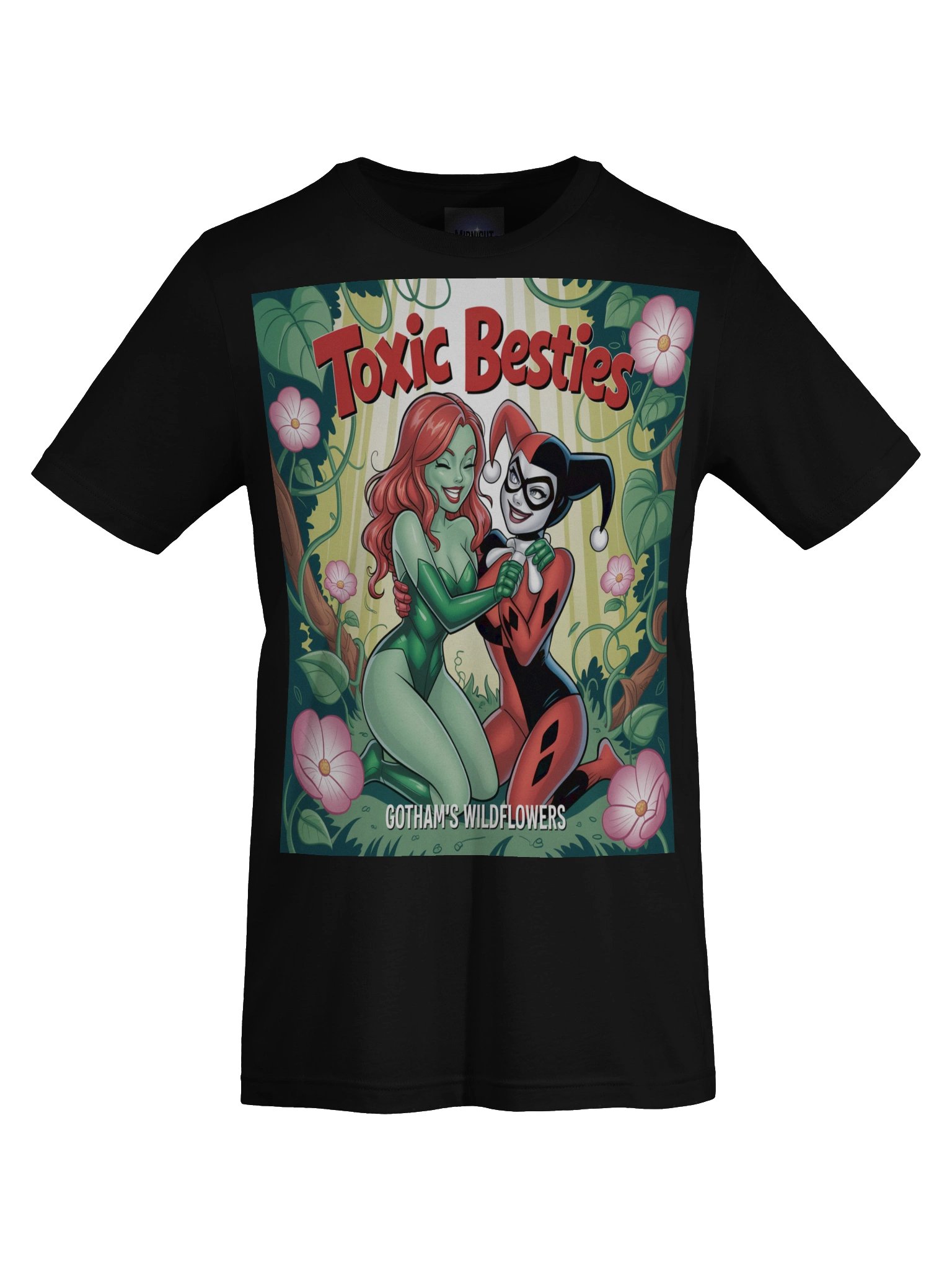 Toxic Besties: Poison Ivy and Harley Quinn's Wildflower Whisper Graphic Tee product image (1)