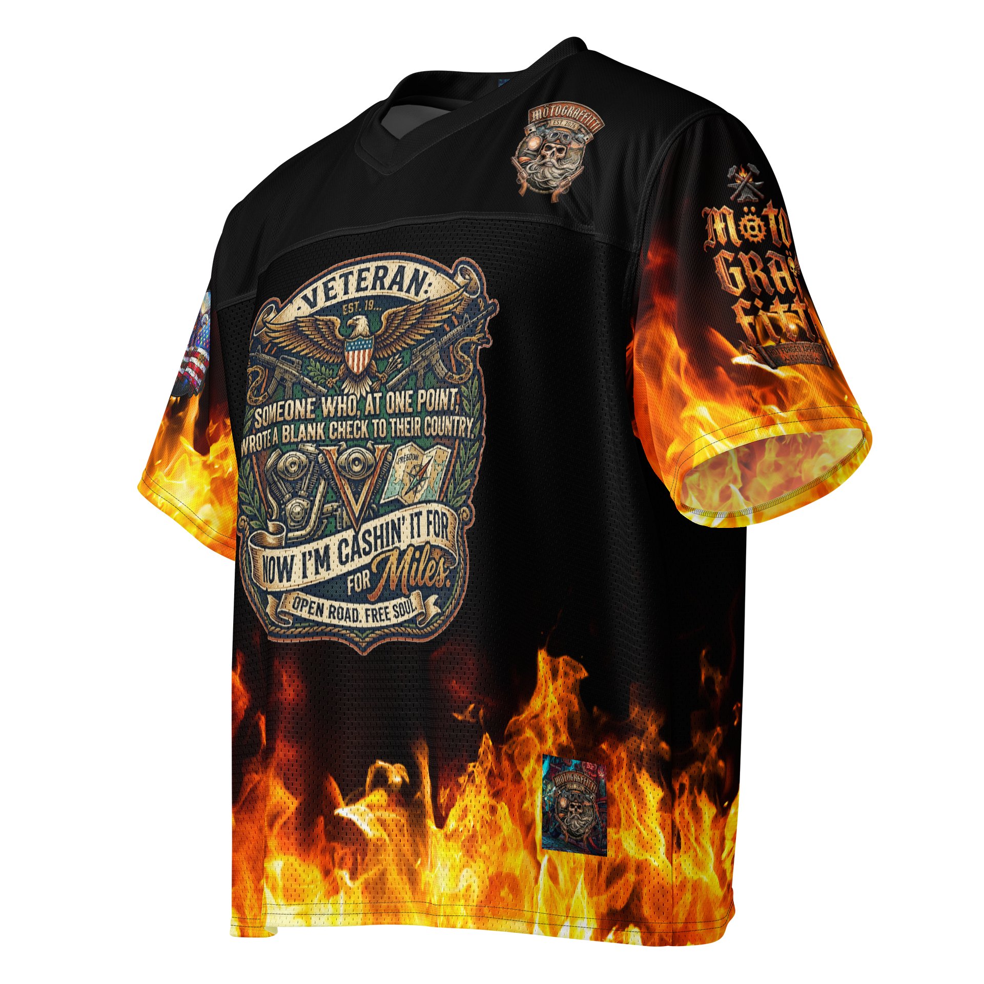 MötoGraffitti Veterans Football Jersey product image (3)