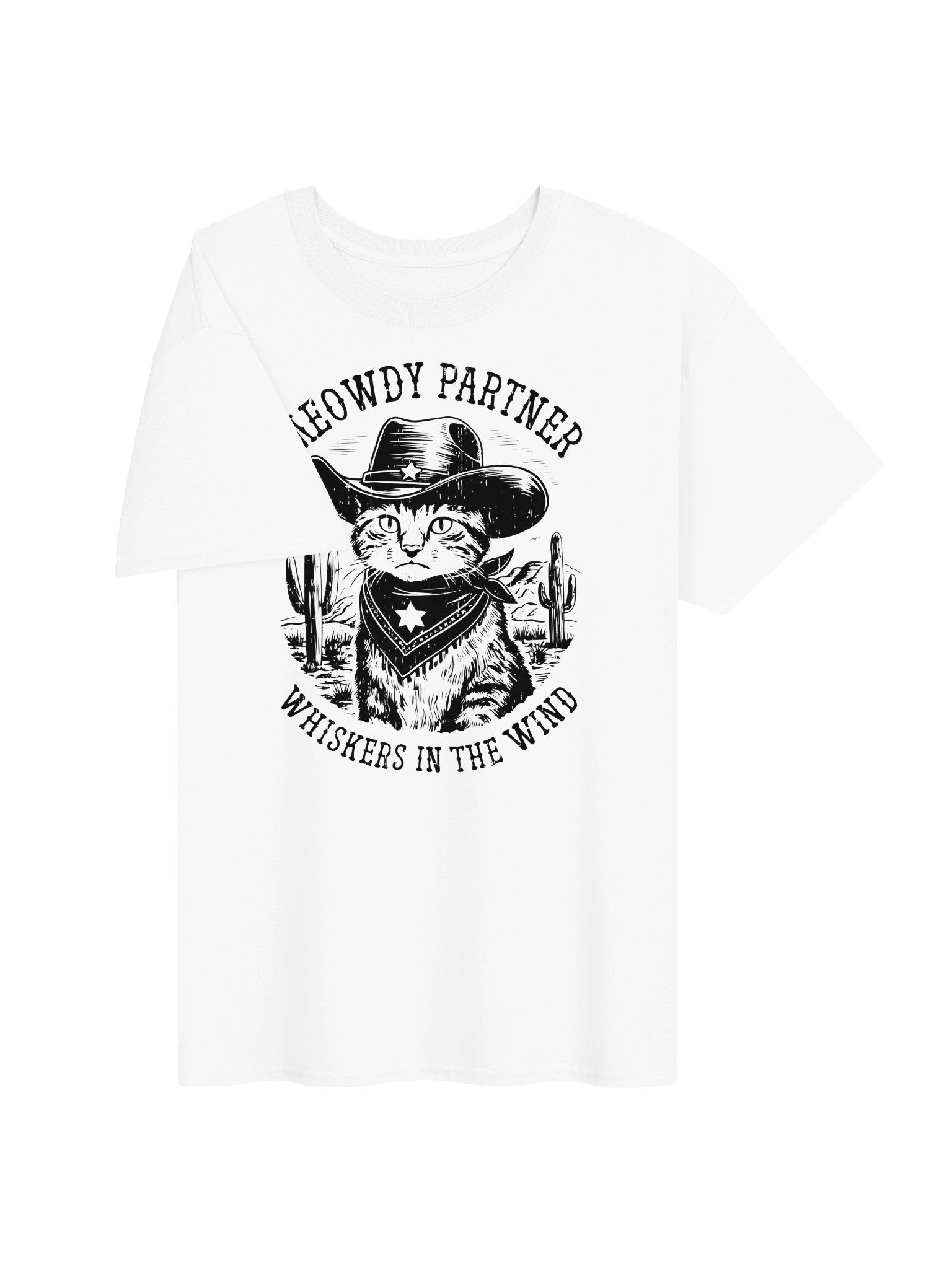 Meaowdy Cowboy Cat T-Shirt product image (3)