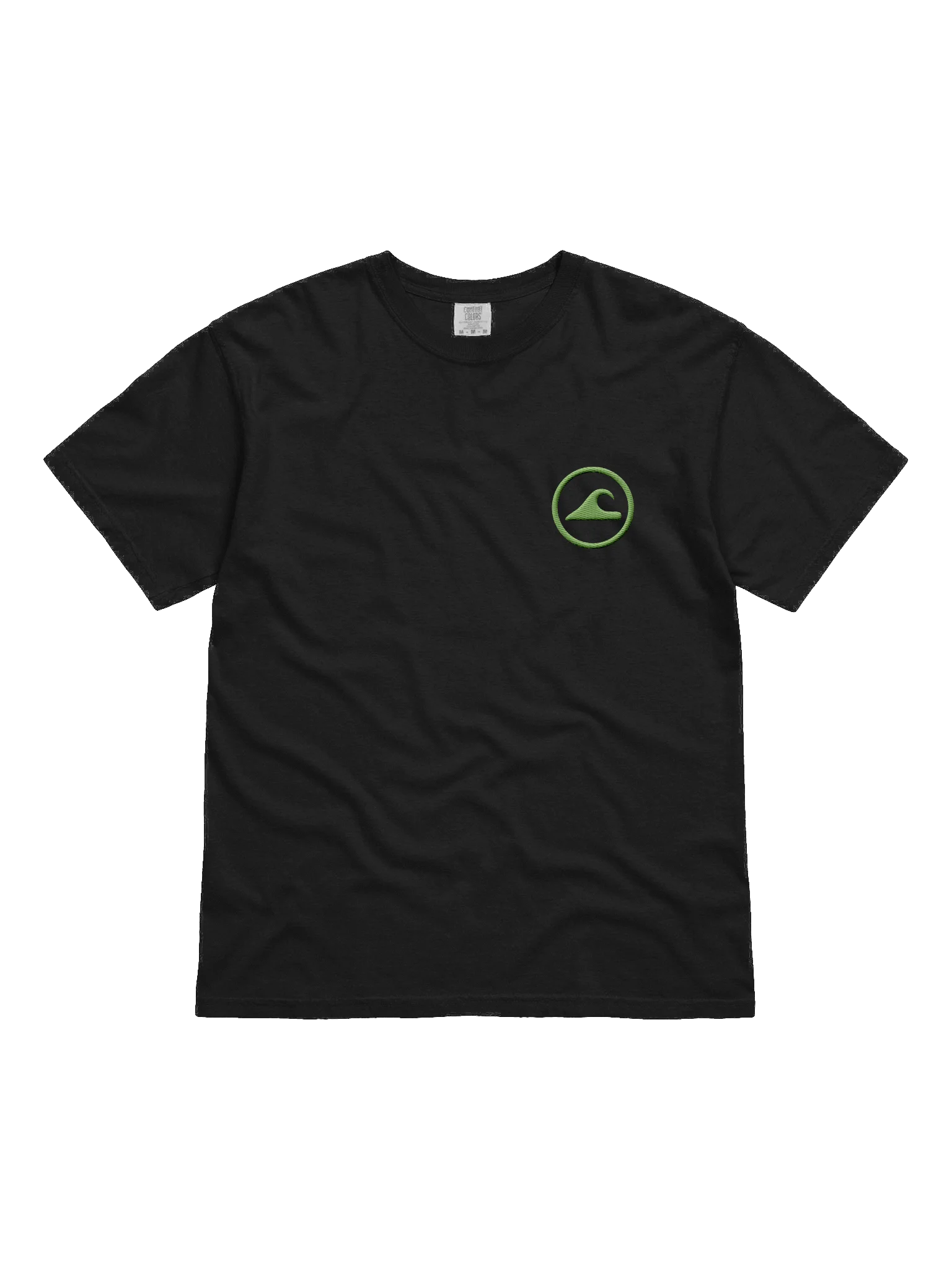 Embroidered Wave Rider Comfort Colors Garment-Dyed Heavyweight T-Shirt (Aurora Green) product image (1)