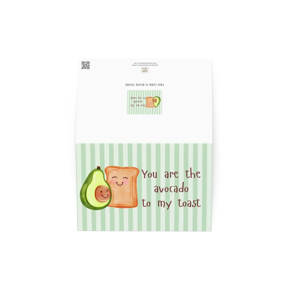 Funny Valentine Card You are the avocado to my toast product image (3)