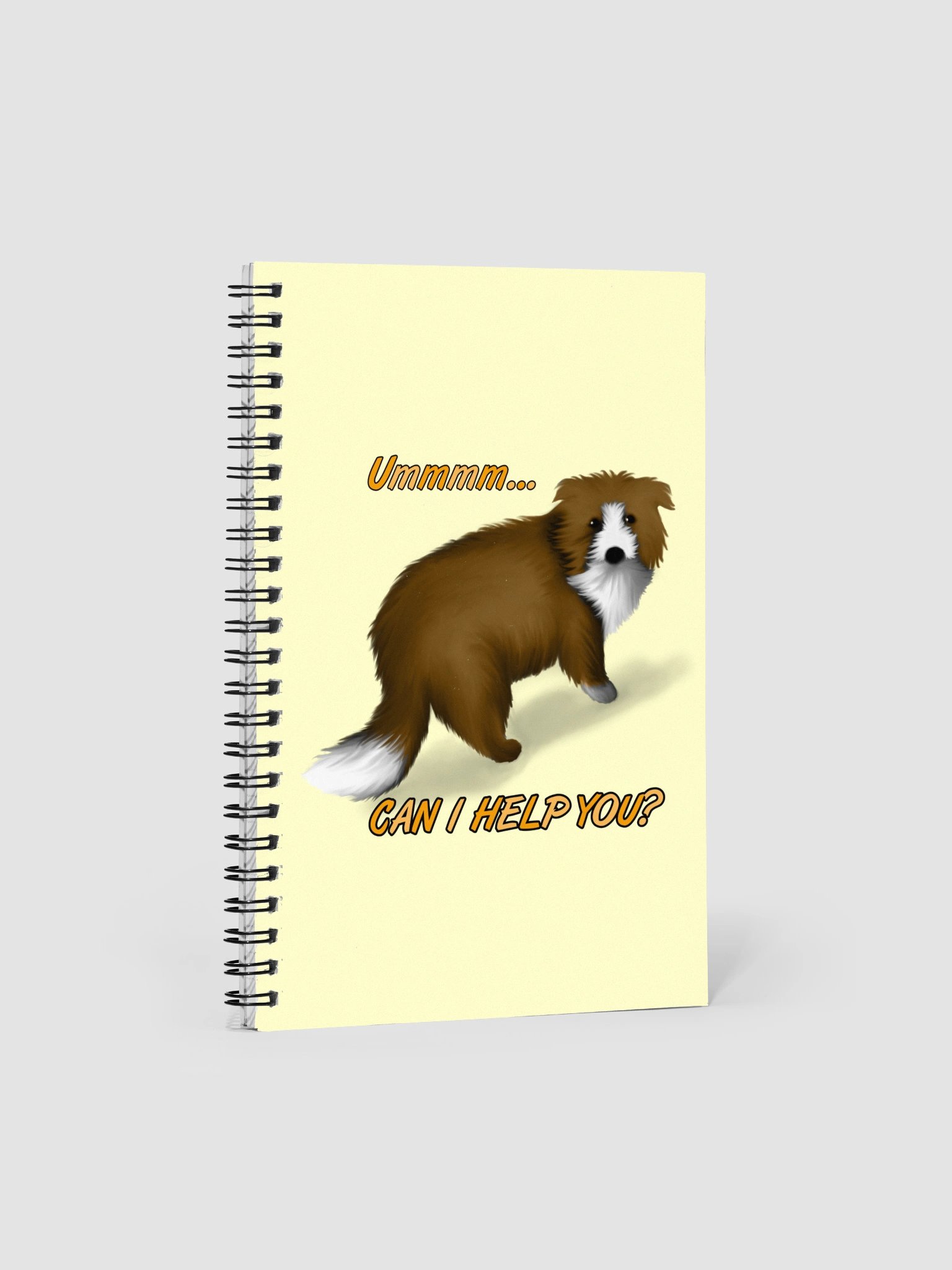 Dog "Ummm... Can I Help You?" Spiral Notebook product image (1)