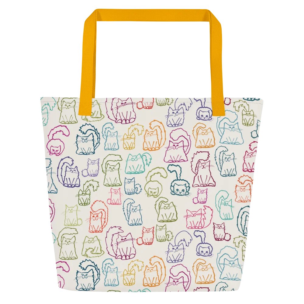 Sooo Many Cute Kitties Large Tote Bag product image (6)