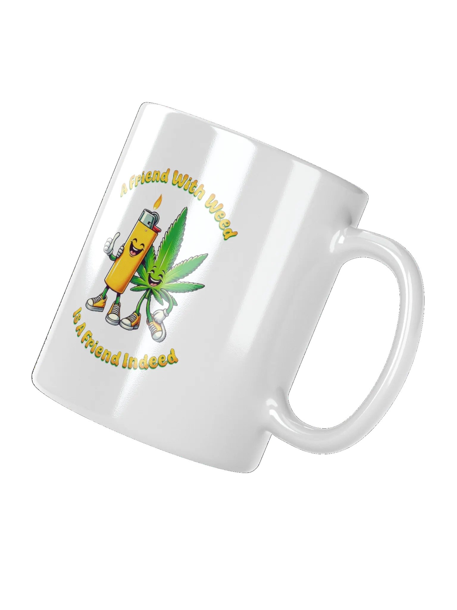 FRIEND WITH WEED WHITE MUG product image (3)