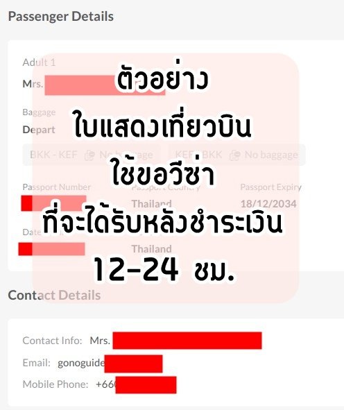 บริการทำใบแสดงเที่ยวบิน ใช้สำหรับขอวีซ่า (~400 บาท) product image (3)