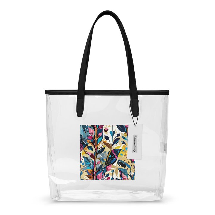 Floral Fusion Clear Tote Bag product image (1)