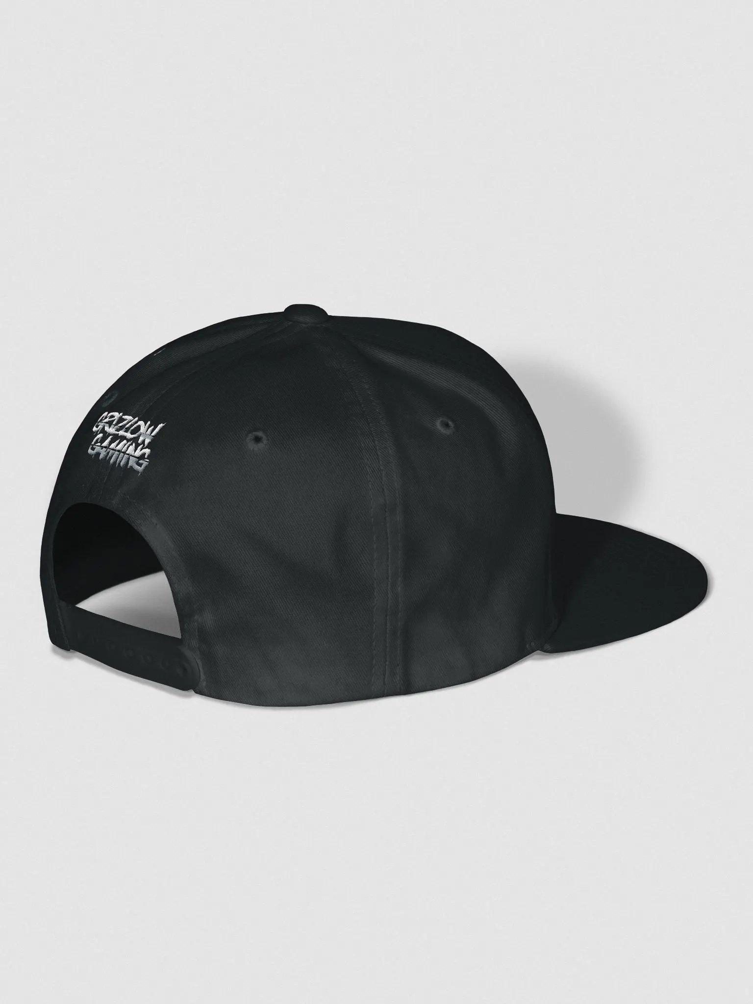 Black and White Grizzy Bear Flat Brim Snapback product image (3)