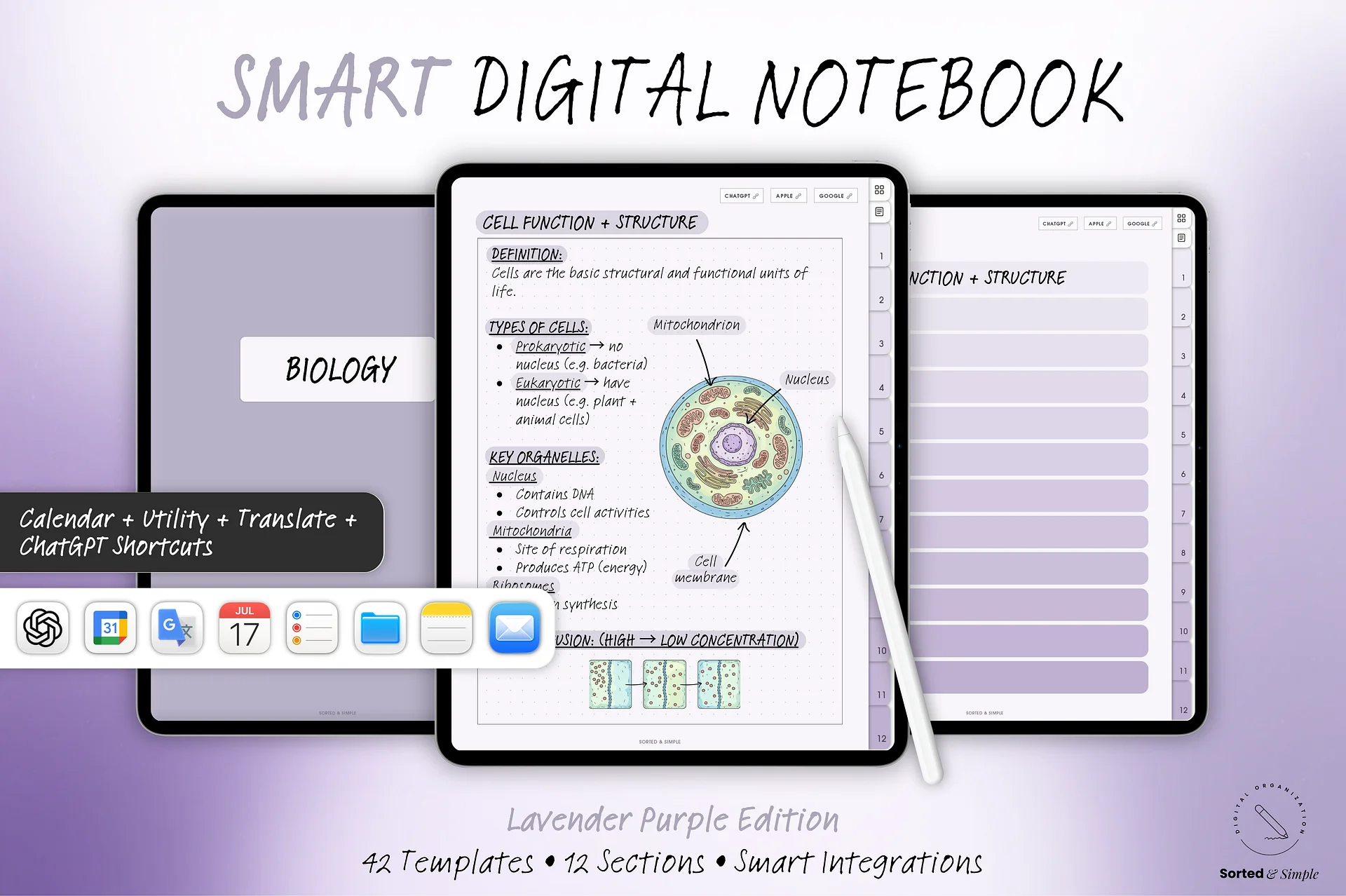 Smart Digital Notebook - Lavender Purple product image (1)
