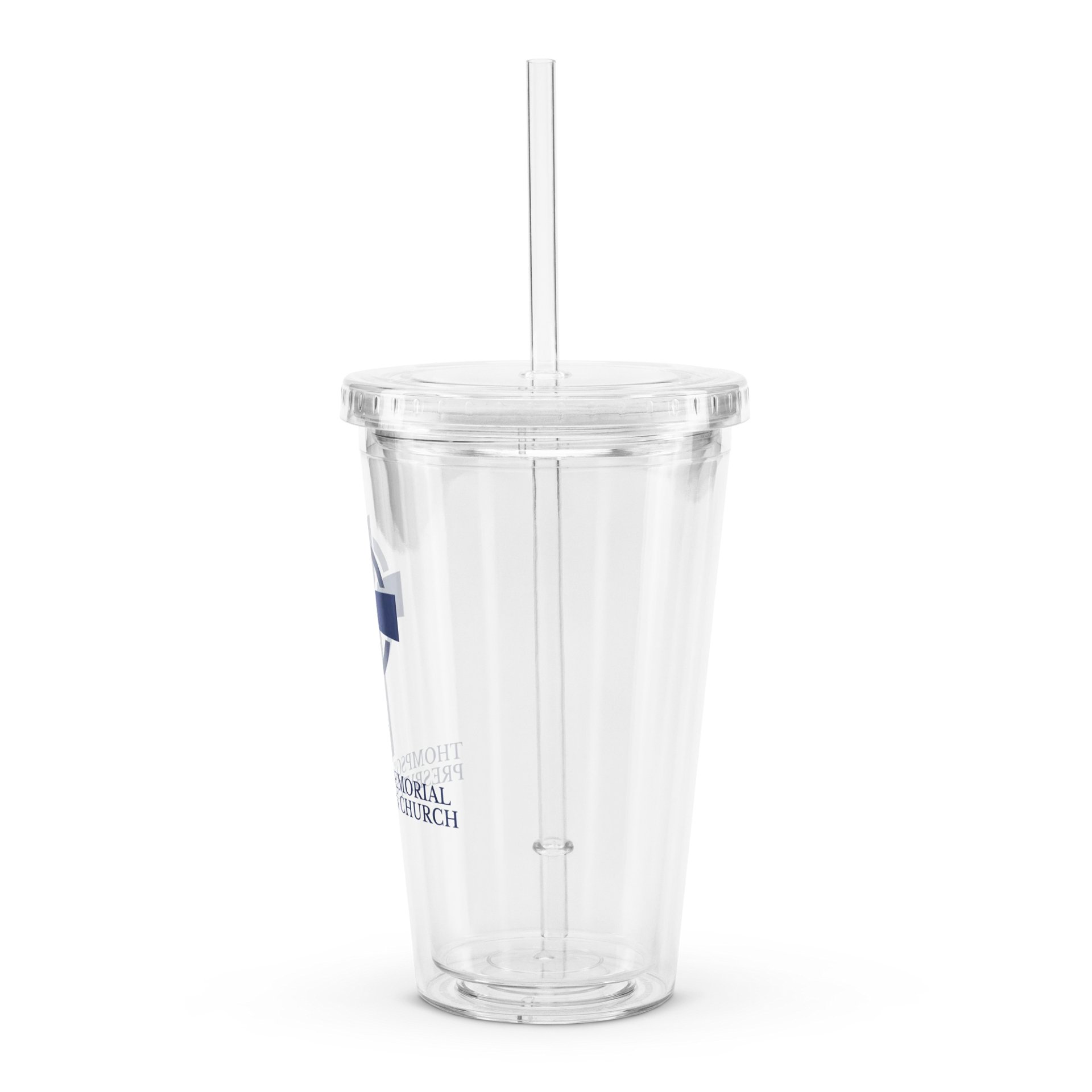 Traditional TMPC Logo: Clear Tumbler with Straw product image (4)