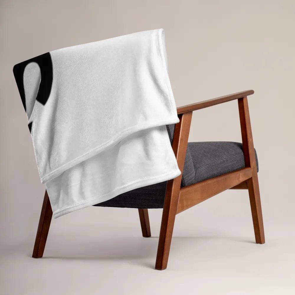 TDS Music Throw Blanket - White with Musical Design | Soft Polyester | Machine-Washable product image (6)