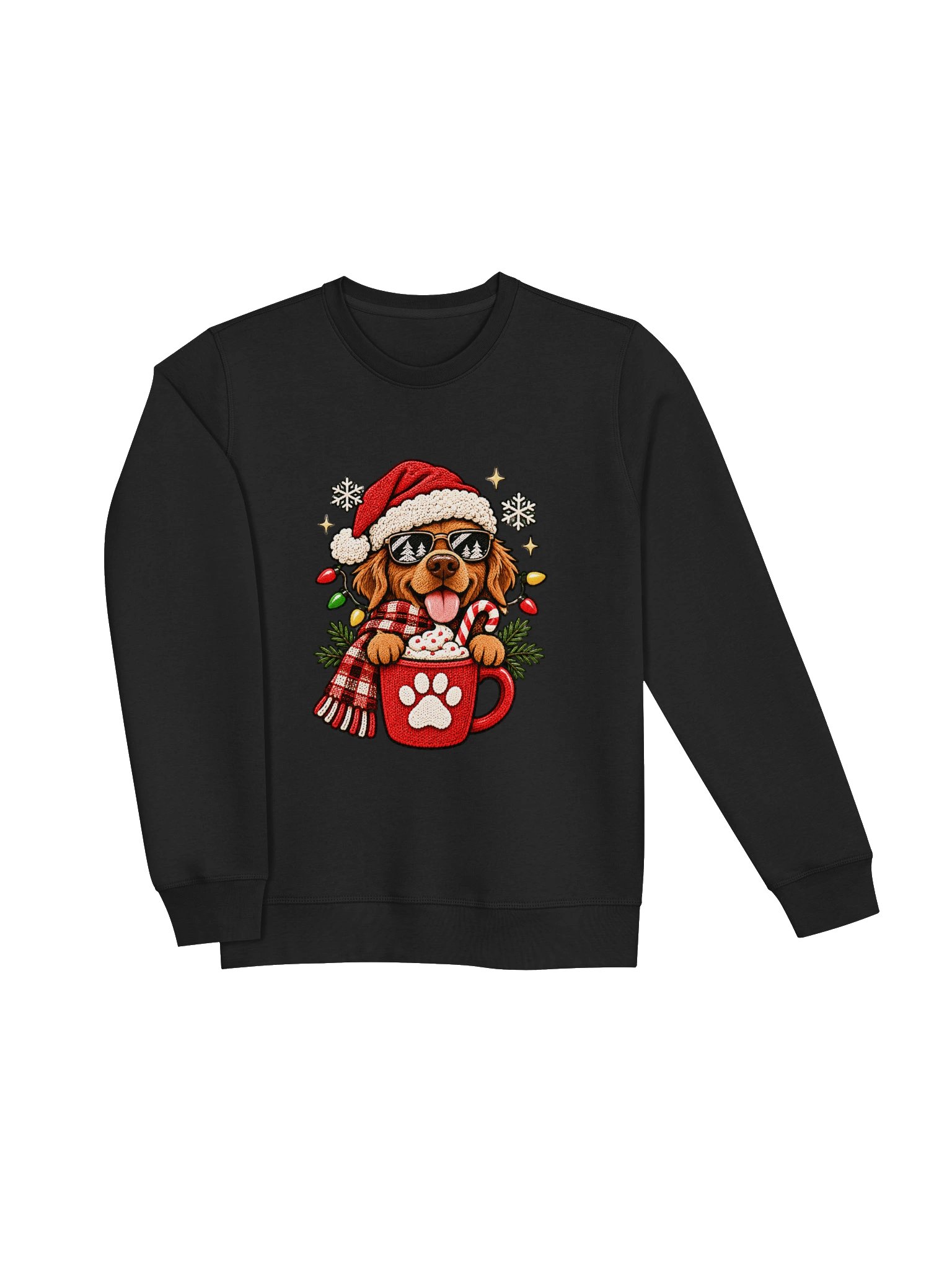 Festive Dog Santa Mug Sweatshirt product image (13)