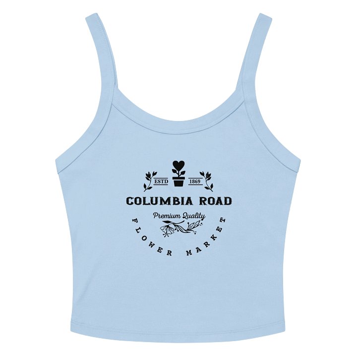 Columbia Road Market Women's Ribbed Tank Top (Blue) product image (2)