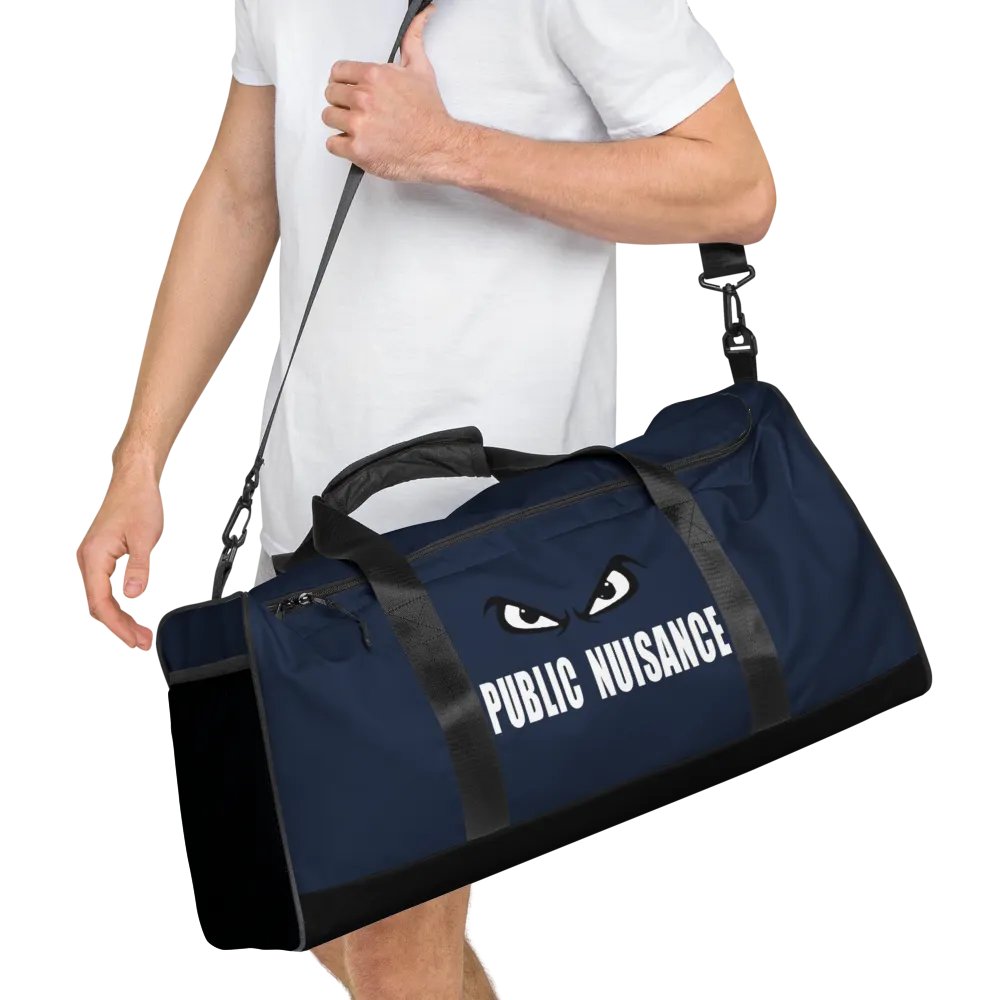 Public Nuisance: Navy Blue Duffle Bag product image (8)