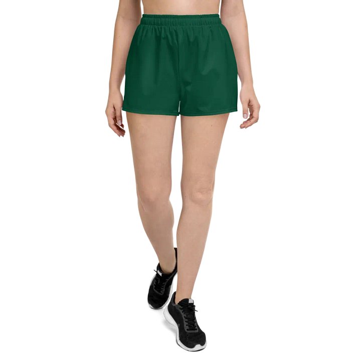 Dark Green Nail Check Booty Shorts product image (2)