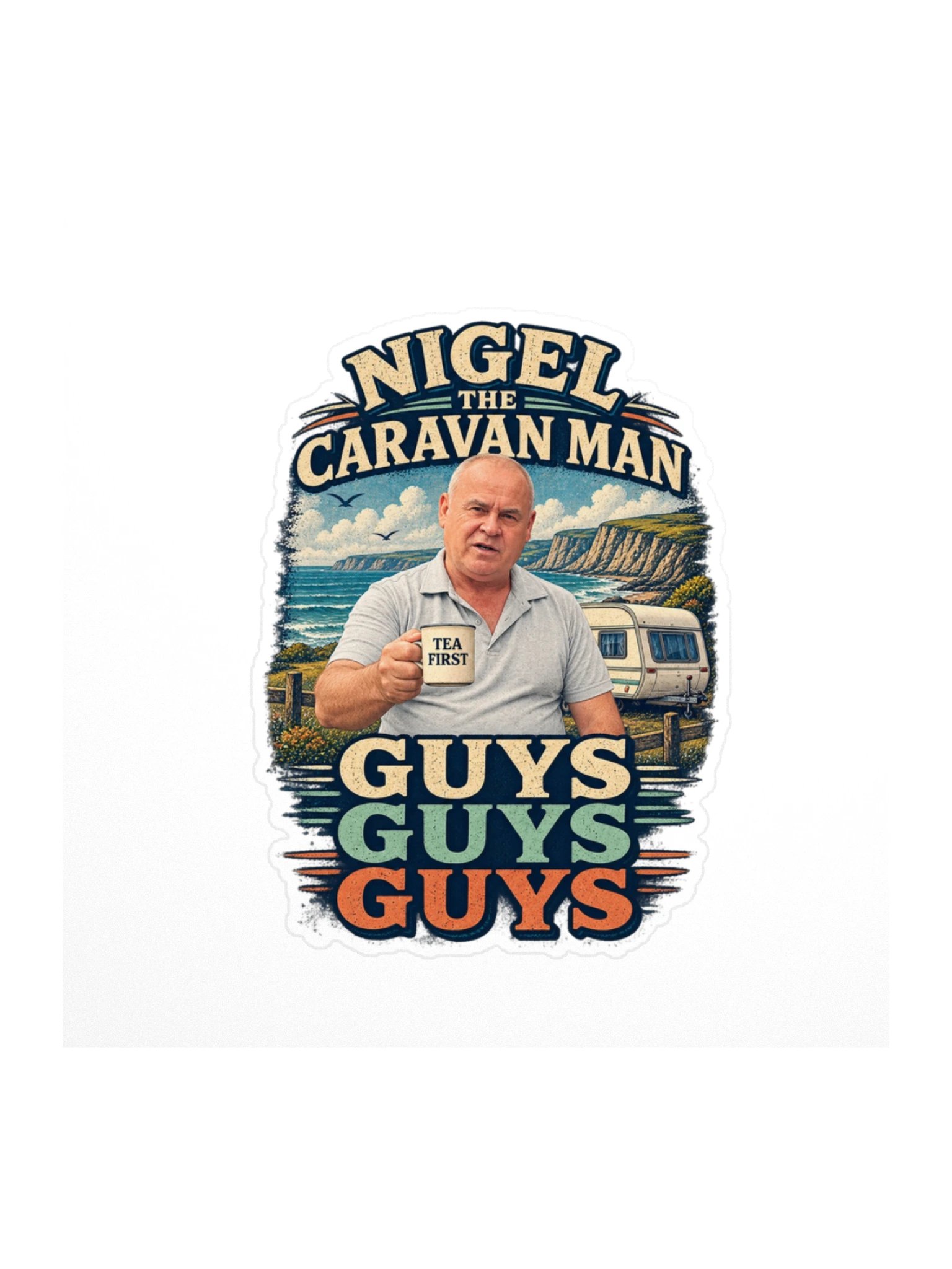 Guys Guys Guys | Kiss-Cut Sticker product image (1)