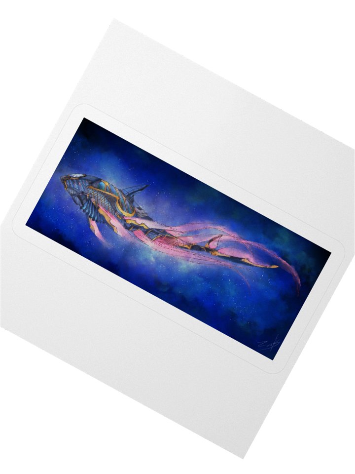 Whale Spaceship - sticker product image (7)