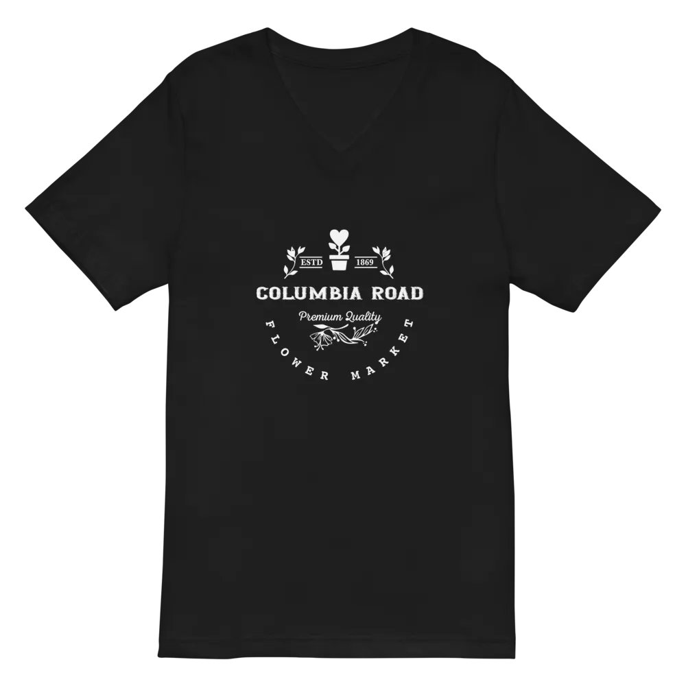 Columbia Road Market Unisex V Neck T Shirt (Black) product image (2)