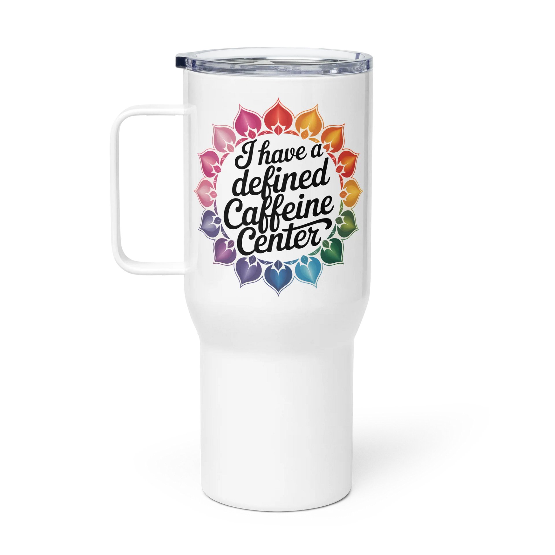 Defined Caffeine Center Human Design Funny Travel Mug product image (3)