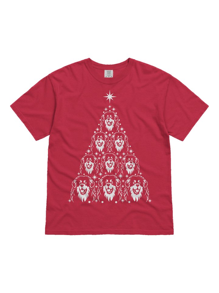 Tibetan Mastiff Christmas Tree T-Shirt product image (2)