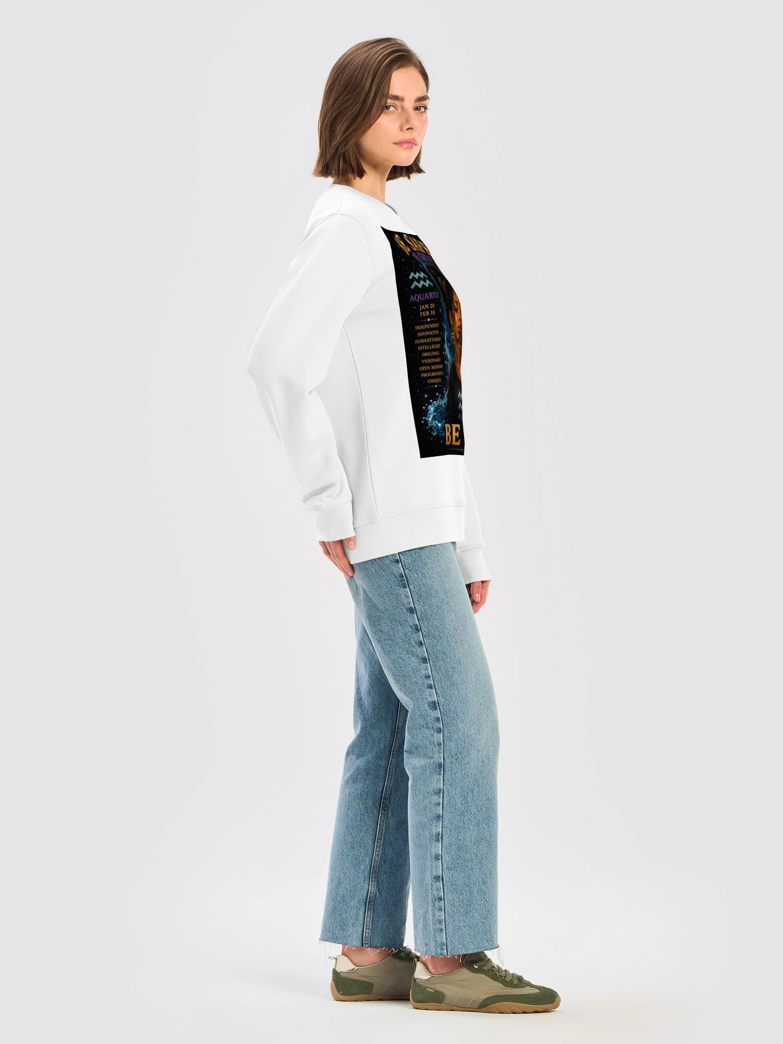 Aquarius For the visionaries. Innovative. Independent. Humanitarian. Aquarius isn’t afraid to think differently. 🌊 Be Safe. Be Great. Be You. product image (19)