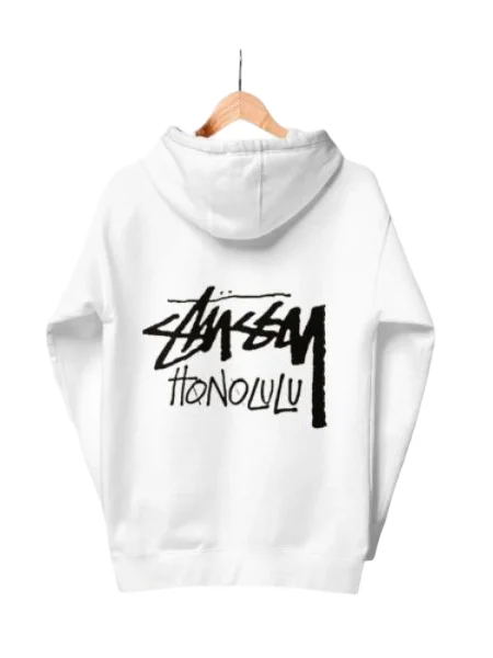 Stussy Honolulu Hoodie White product image (1)