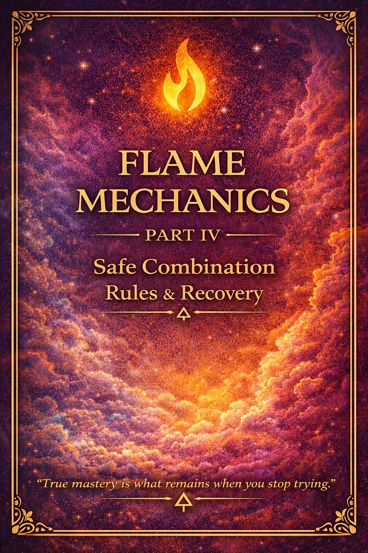 Flame Mechanics Part IV Safe Combination Rules, Sequencing & Recovery product image (1)