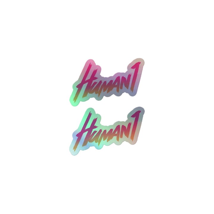 Human1 Gradient || Holo Kiss Cut Stickers product image (1)