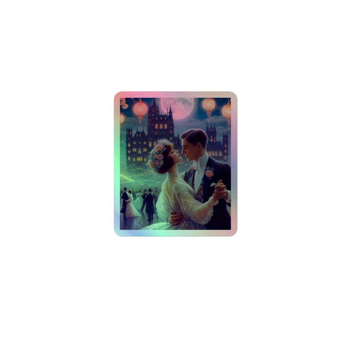 ⭐ Holographic sticker. English Fairy Tale Summer Ball 1920s Ballroom music product image (1)