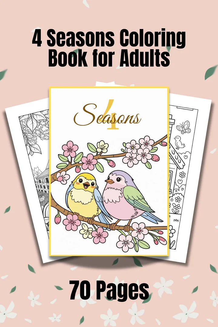 4 Seasons Coloring Book for Adults product image (2)