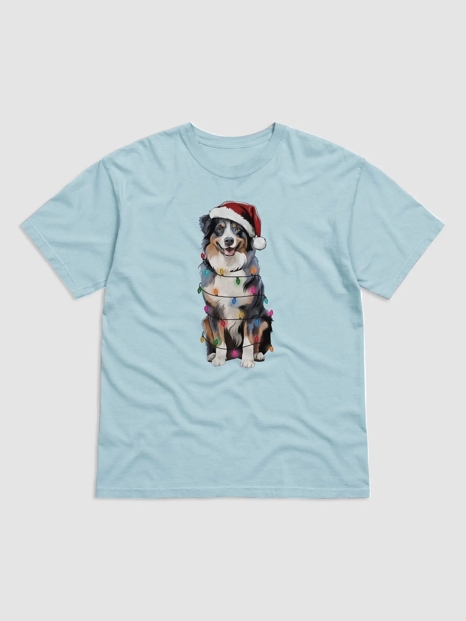 Funny Australian Shepherd(Tricolor) Christmas T-Shirt product image (14)
