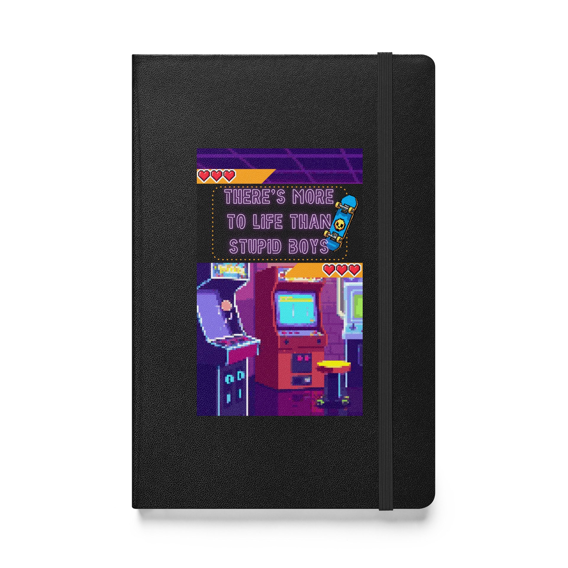 "There's More to Life..." Pixel Art Arcade Hardcover Journal product image (1)