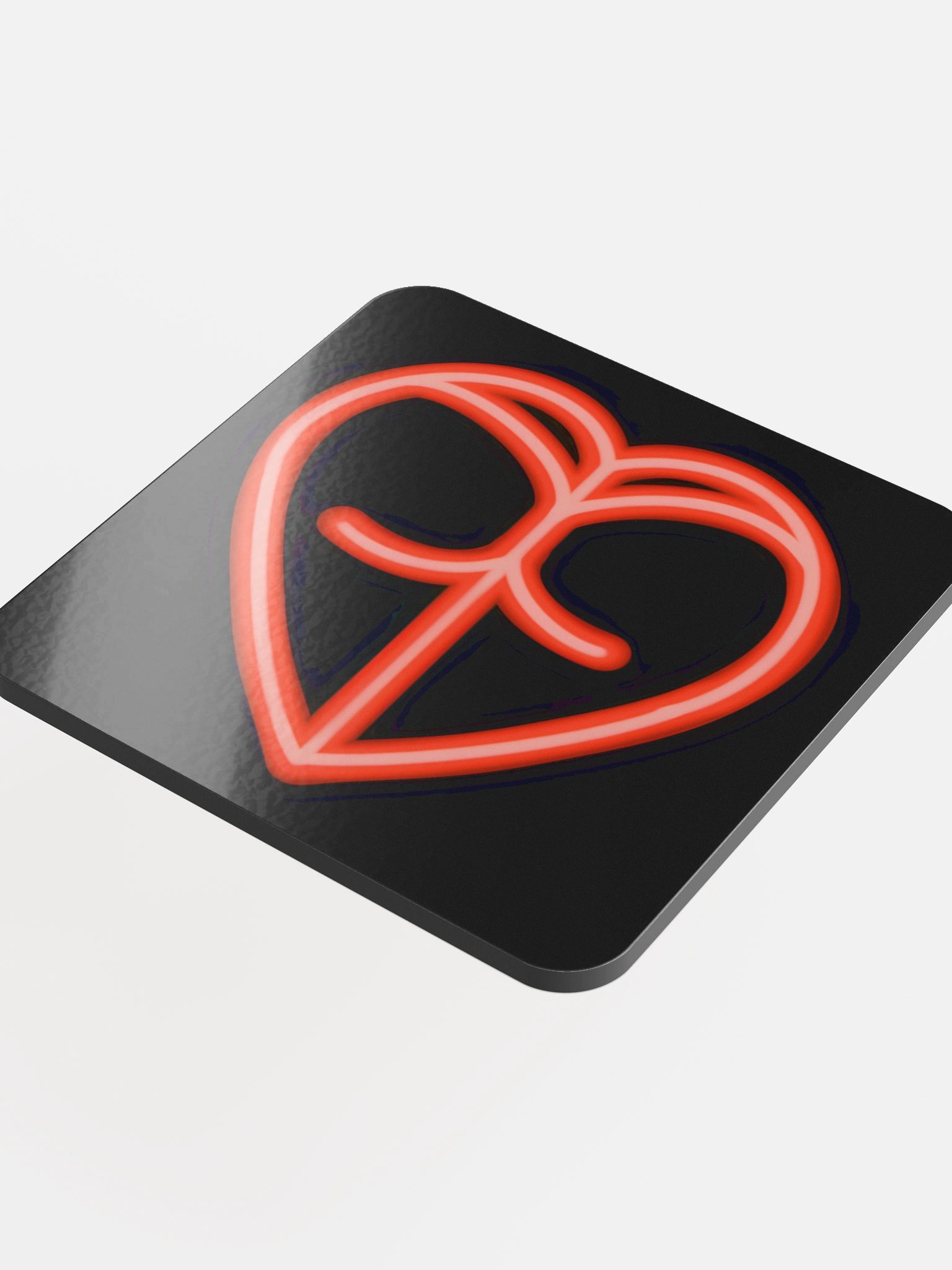 Neon Heart Coaster product image (4)