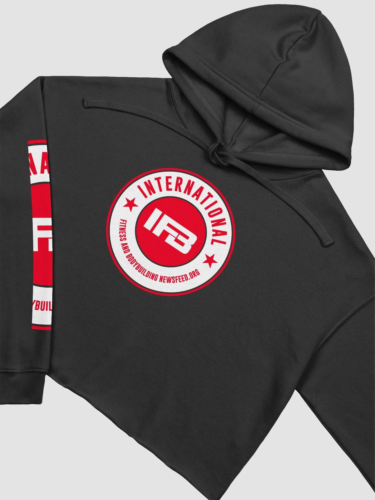 IFBNewsfeed.Org's Bella+Canvas Fleece Crop Hoodie product image (3)