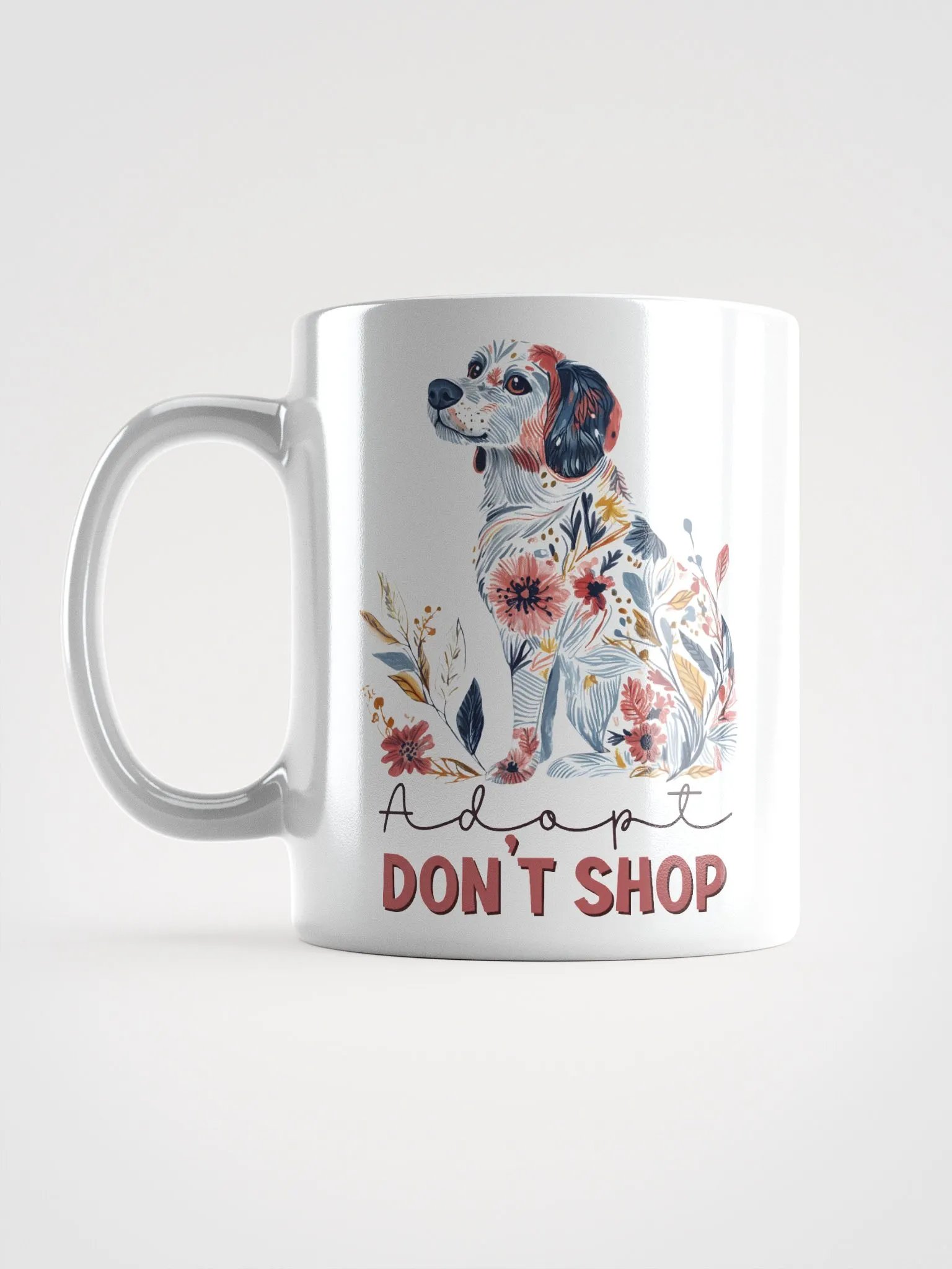 Floral Paws Dog Adoption Mug product image (6)