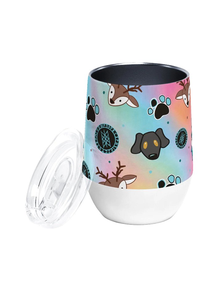 PRIDE Web of Wyrd Rainbow Wine Tumbler product image (2)