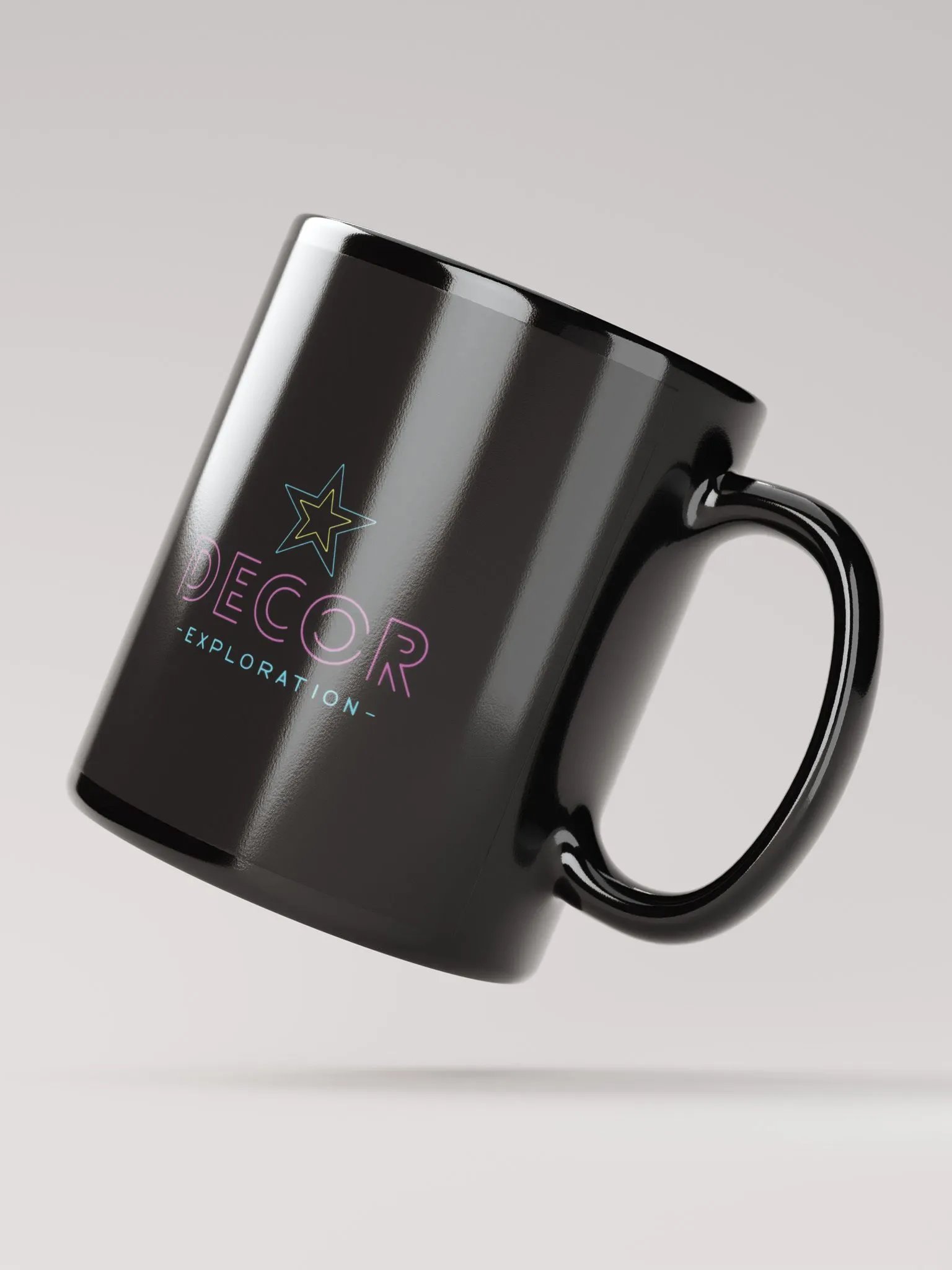 Decor Exploration Black Glossy Mug product image (3)
