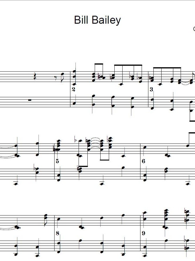 Bill Bailey - Piano sheet music product image (1)