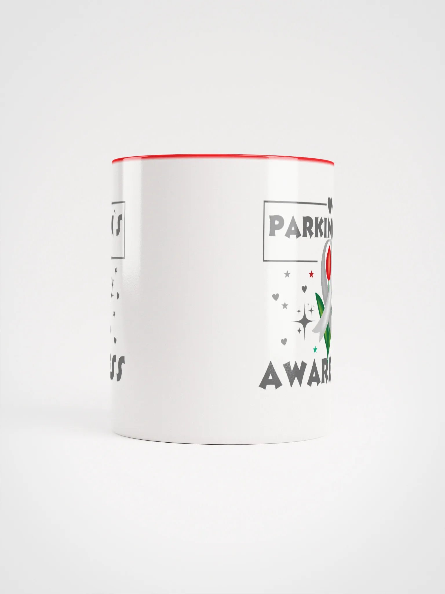 Parkinson's Awareness Red Tulip Ceramic Mug product image (5)