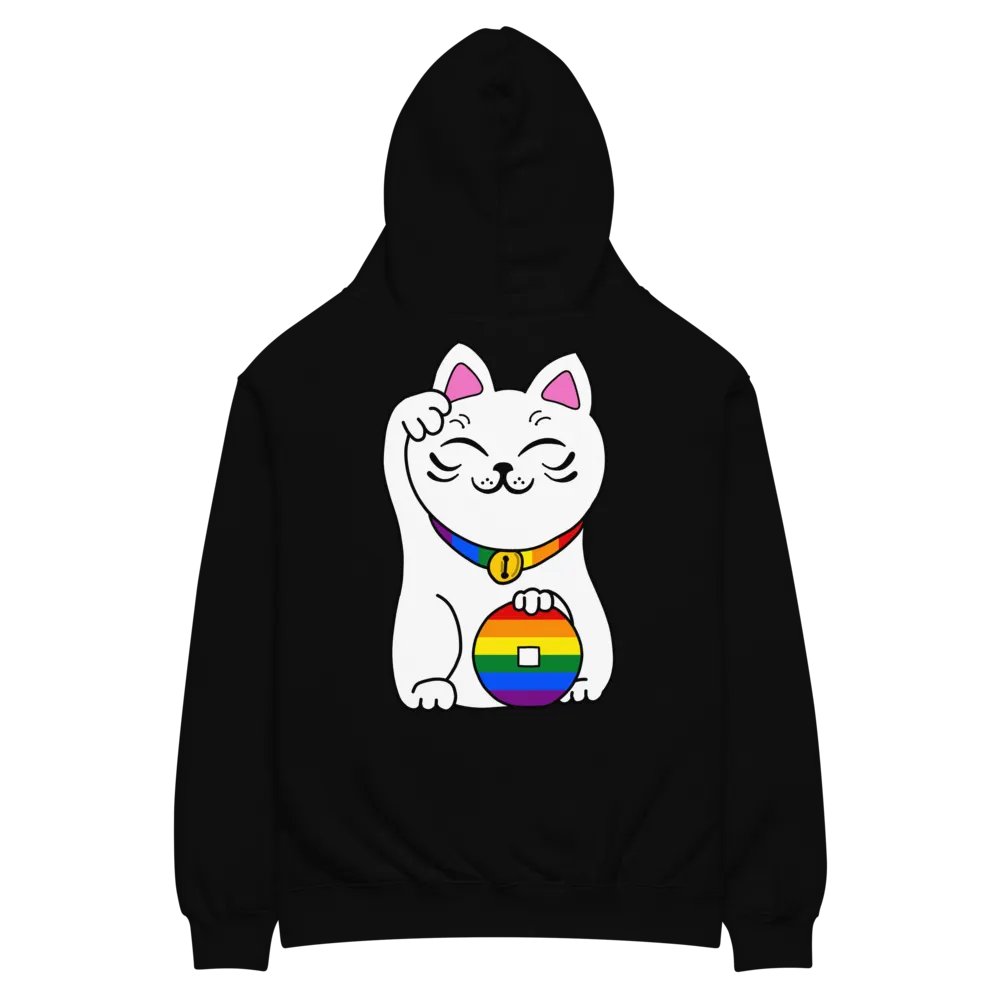 Maneki neko pride hoodie product image (8)