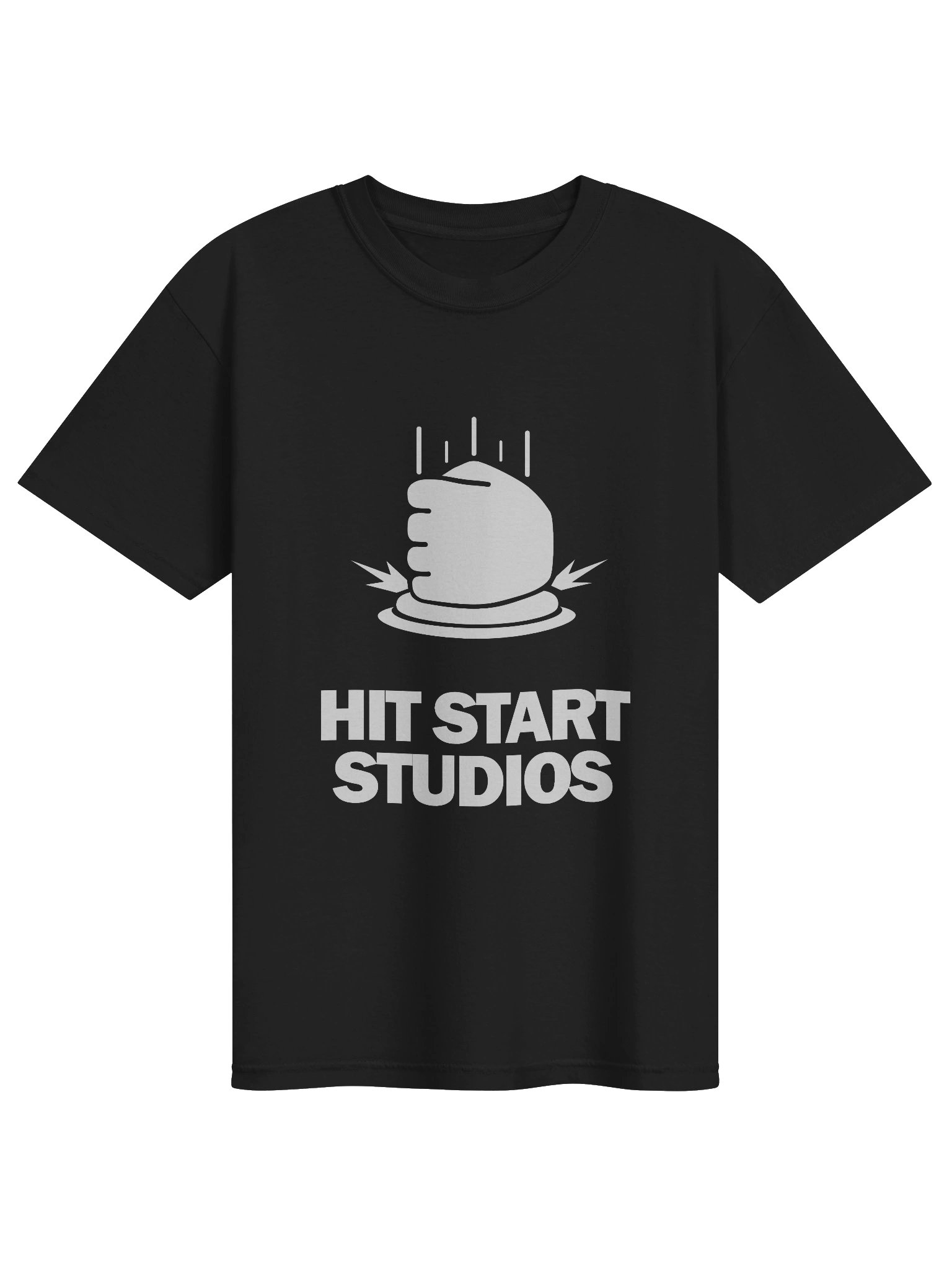 Hit Start Garment-Dyed Heavyweight T-Shirt Black product image (1)