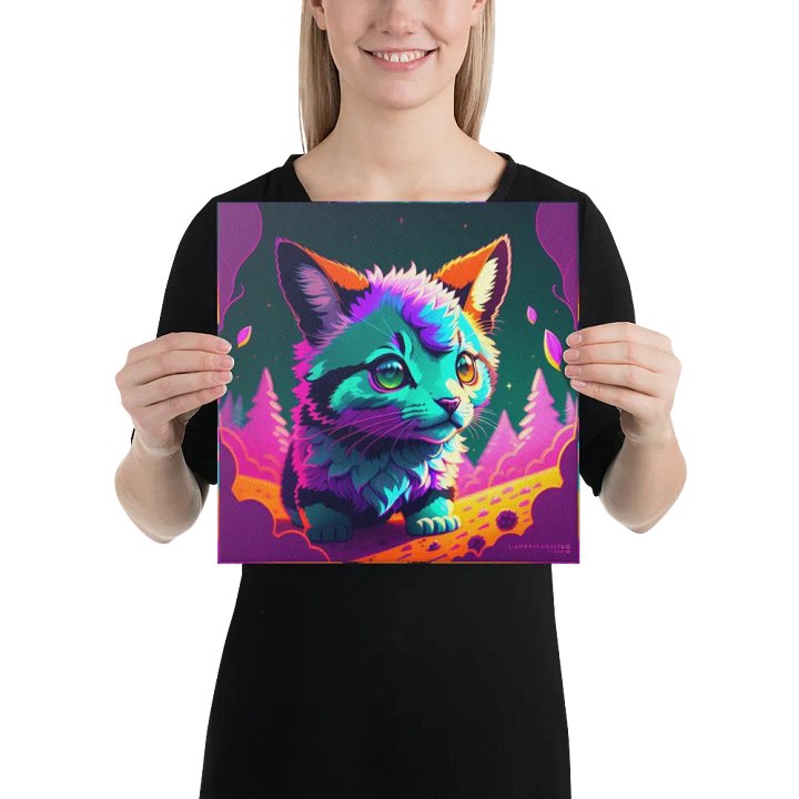 Cute Cat Digital Painting - v7 product image (2)