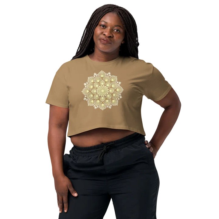 Yellow Dot Mandala Women's Crop Top product image (1)