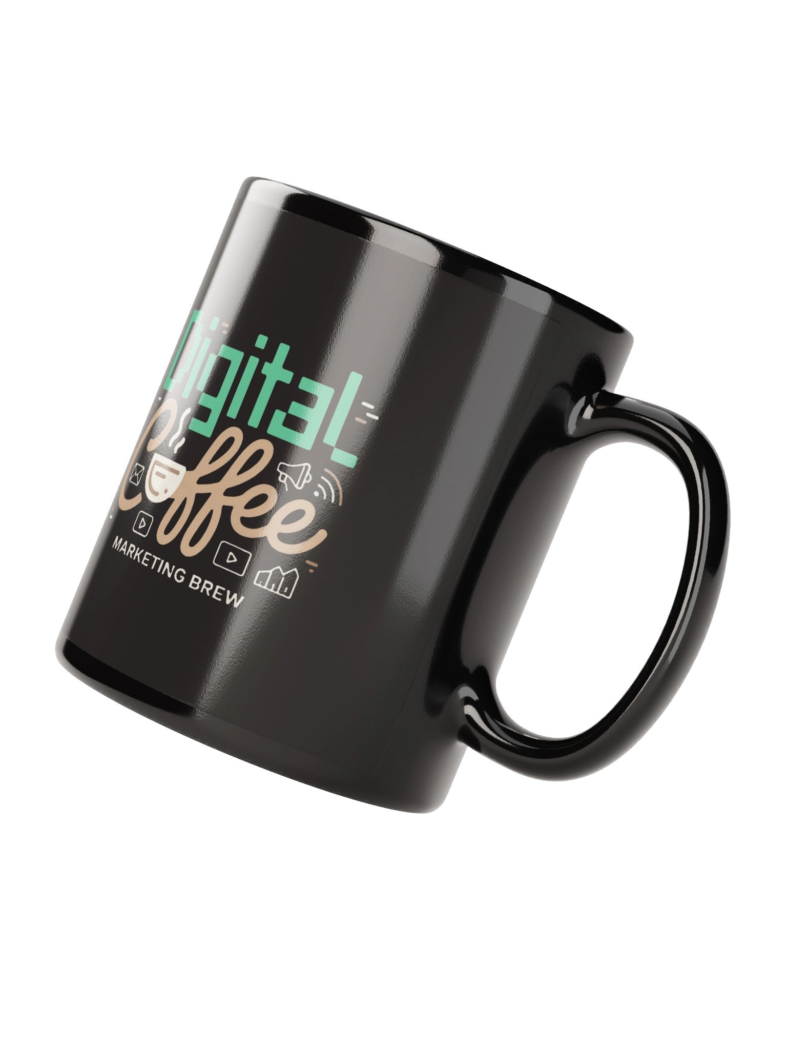 Marketing Brew Black Glossy Mug product image (3)