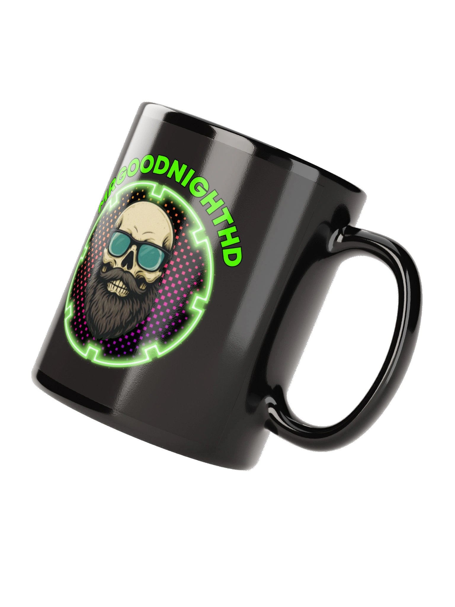 Official MRGOODNIGHTHD Skull Logo Ceramic Coffee Mug (Black) product image (7)