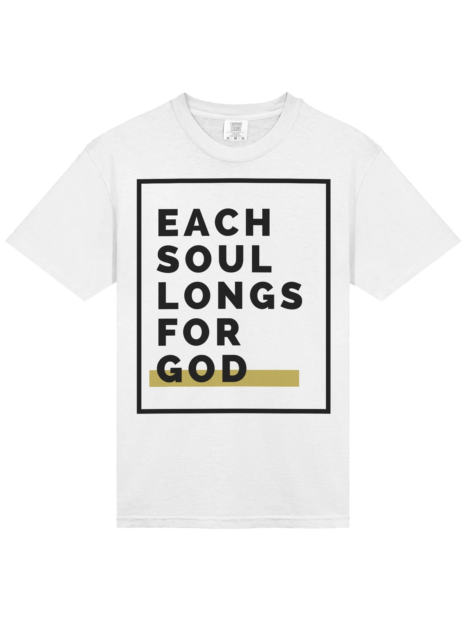 "Each Soul Longs For God" Tee | The Alabaster Edition (White) product image (3)