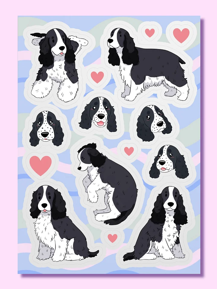Cocker Spaniel Love Sticker Sheet product image (1)