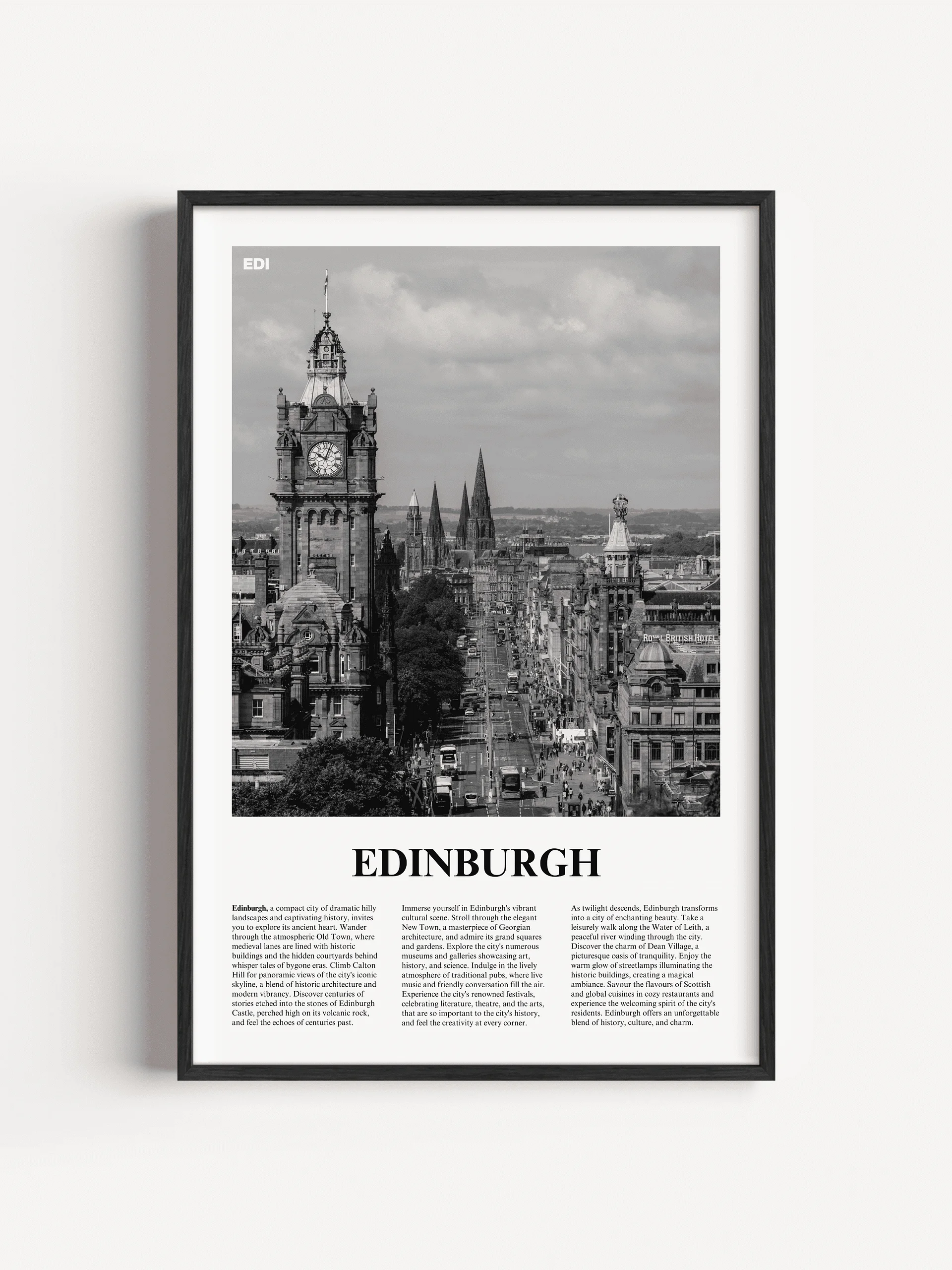 Edinburgh 02 Newspaper Poster product image (1)
