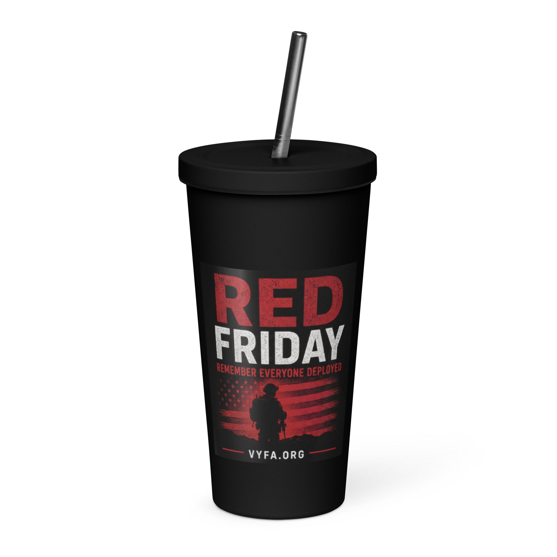 BOLD RED FRIDAY Tribute Tumbler - Remember Everyone Deployed product image (1)